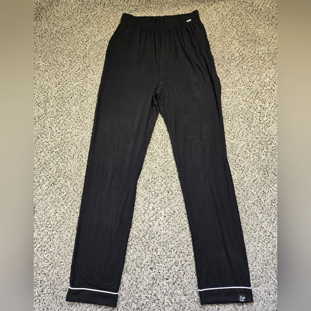 Pretty You London Sustainable Bamboo Pajama Set in Black Size US 4 & 6 NWT - Picture 10 of 15
